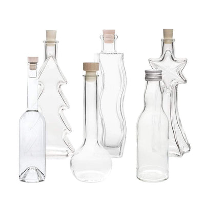 kleine glasflasche mit stöpsel mini leere glasflaschen schraubverschluss schnapsflaschen 200 ml liter glas korken