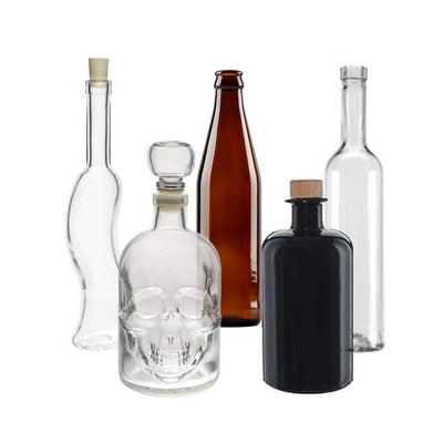 kleine glasflasche mit stöpsel mini leere glasflaschen schraubverschluss schnapsflaschen 500 ml liter glas korken